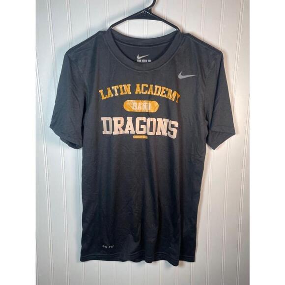 Unisex Nike Latin Academy Band Dragons T-Shirt Black Small - Picture 1 of 3